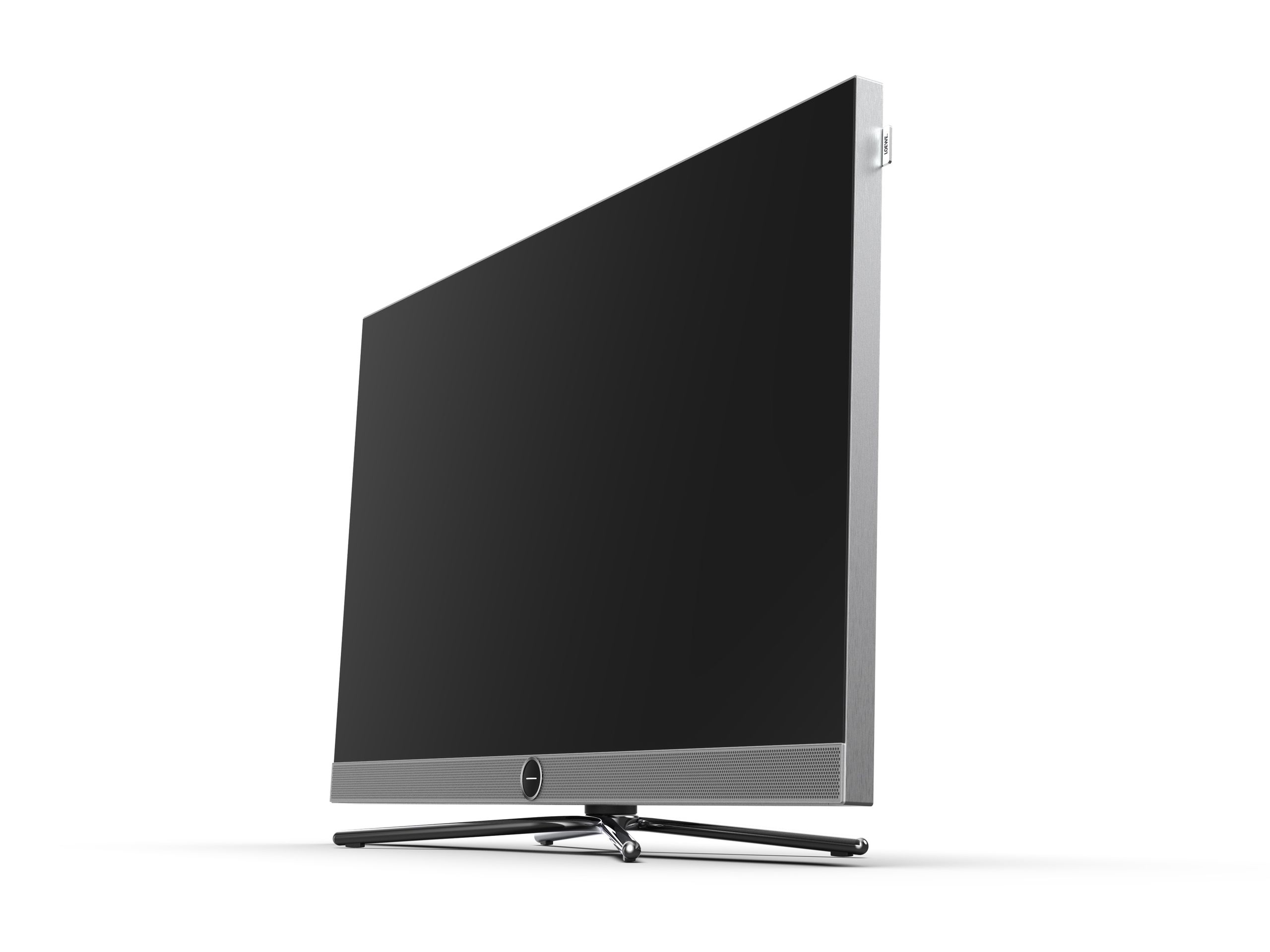 Loewe Vega Series television, three-quarter front view